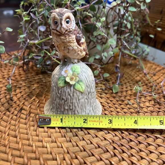 Vintage Owl Fine Bone China Towle Bird Bell, Tip Of Tail Chipped - Picture 7 of 7
